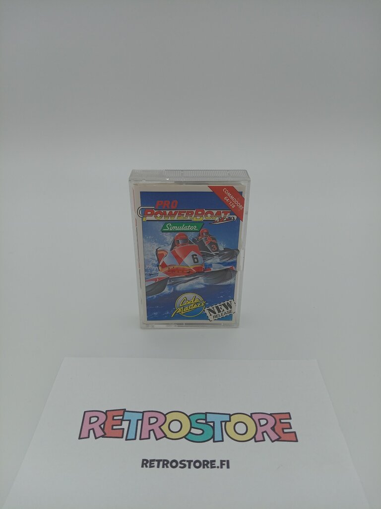 commodore 64 powerboat simulator kasetti etukansi
