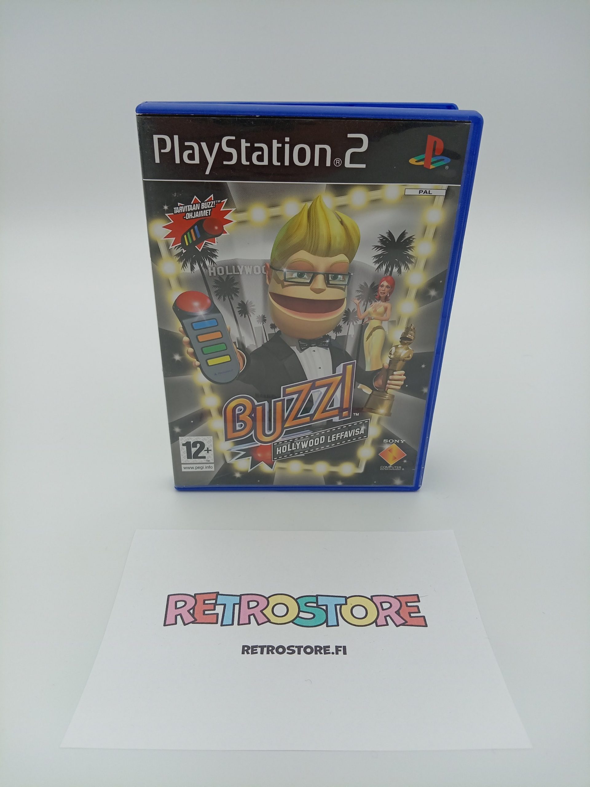Playstation 2 buzz hollywood leffavisa etukansi