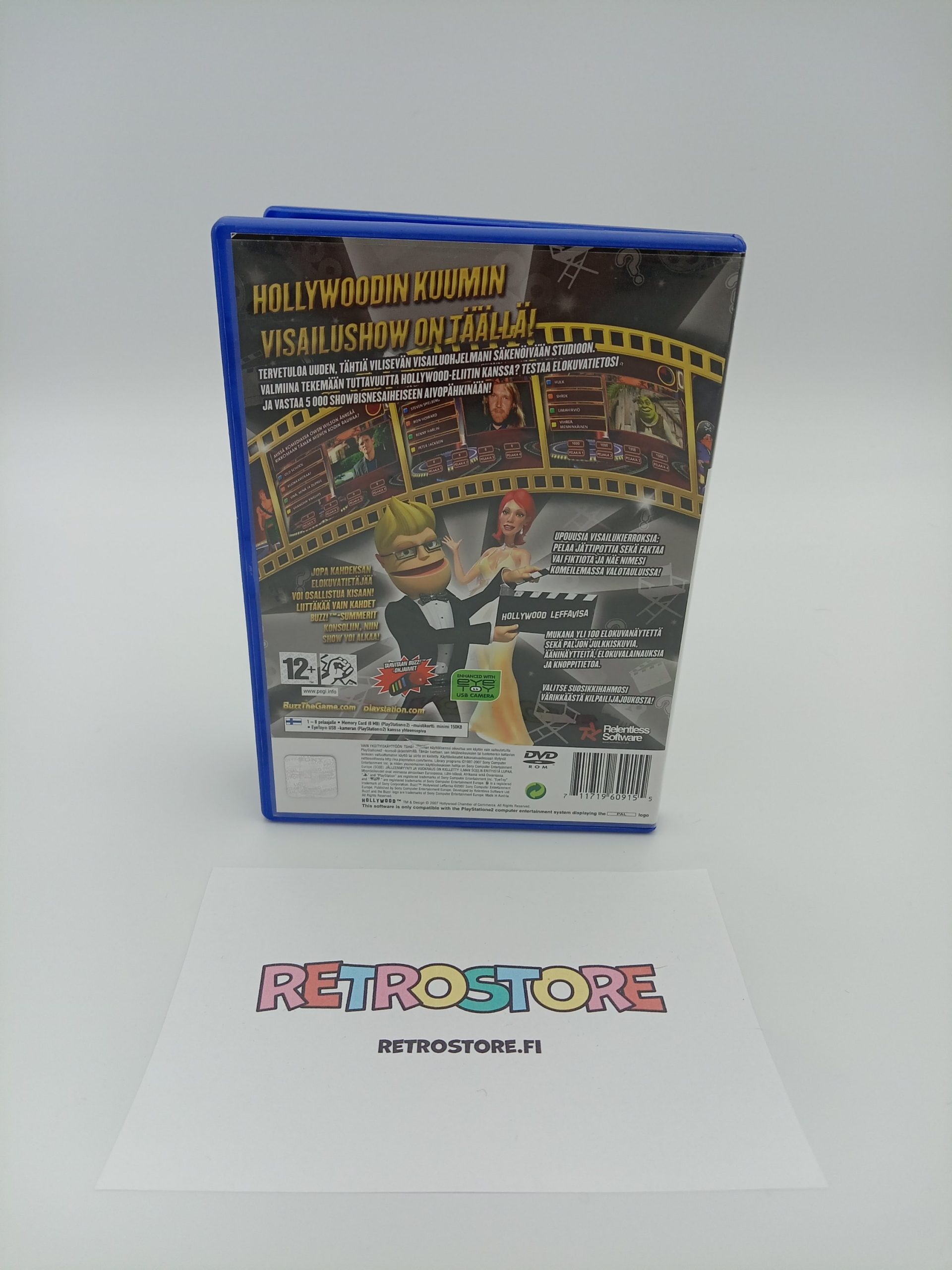 Playstation 2 buzz hollywood leffavisa takakansi