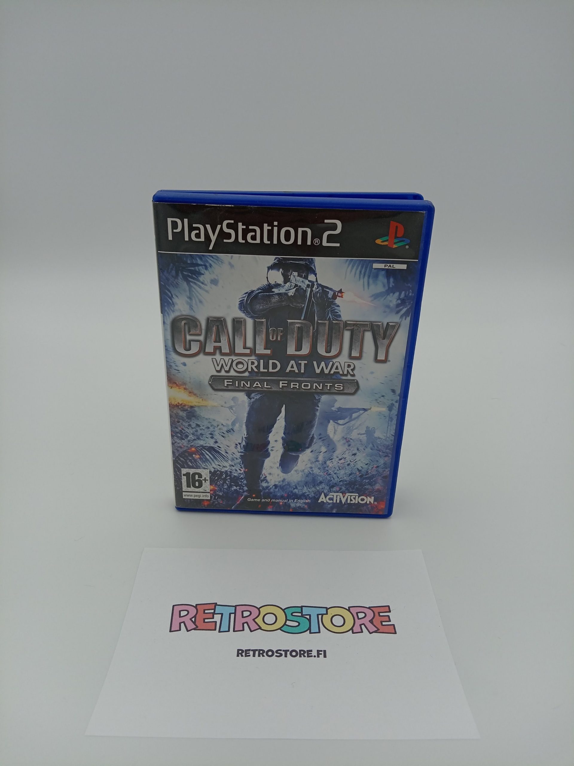 Playstation 2 call of duty world at war final fronts etukansi