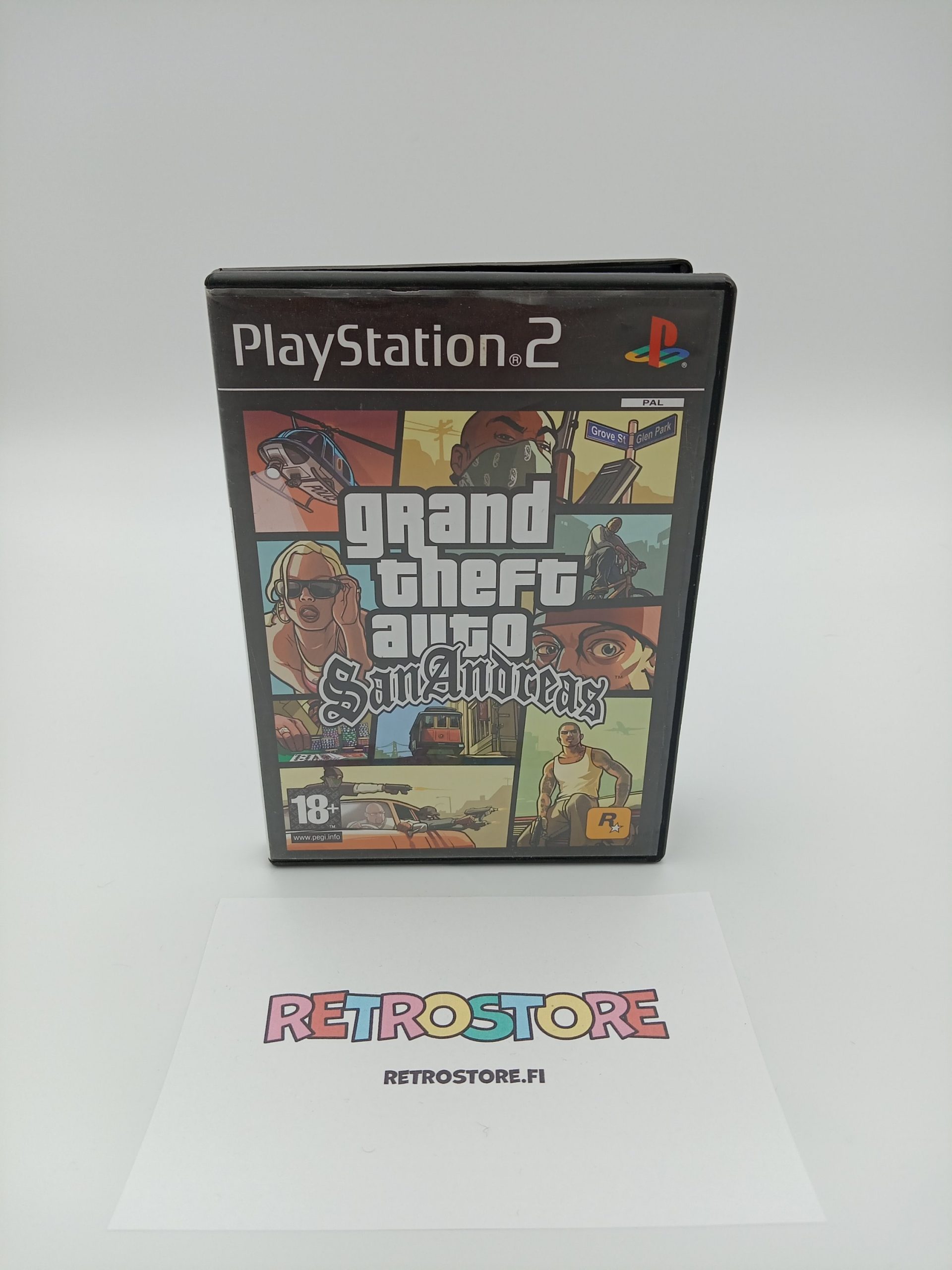 Playstation 2 grand theft auto san andreas etukansi