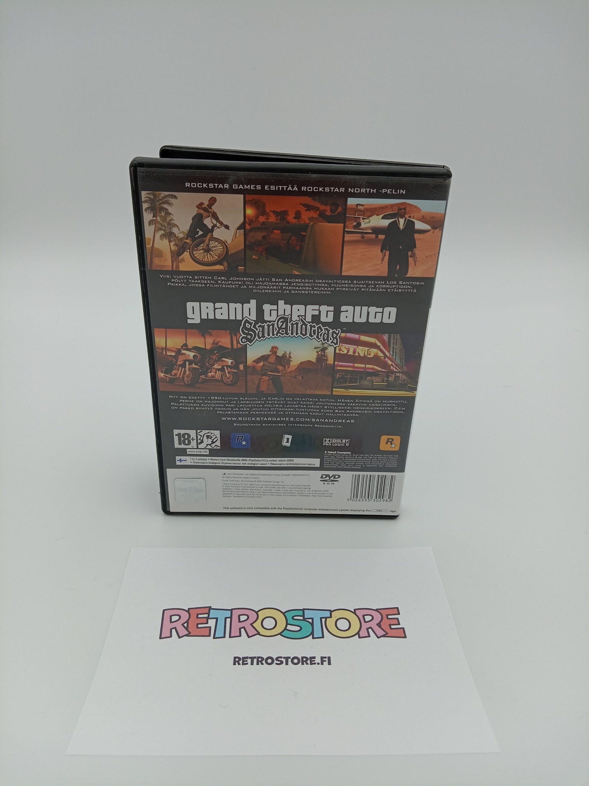 Playstation 2 grand theft auto san andreas takakansi
