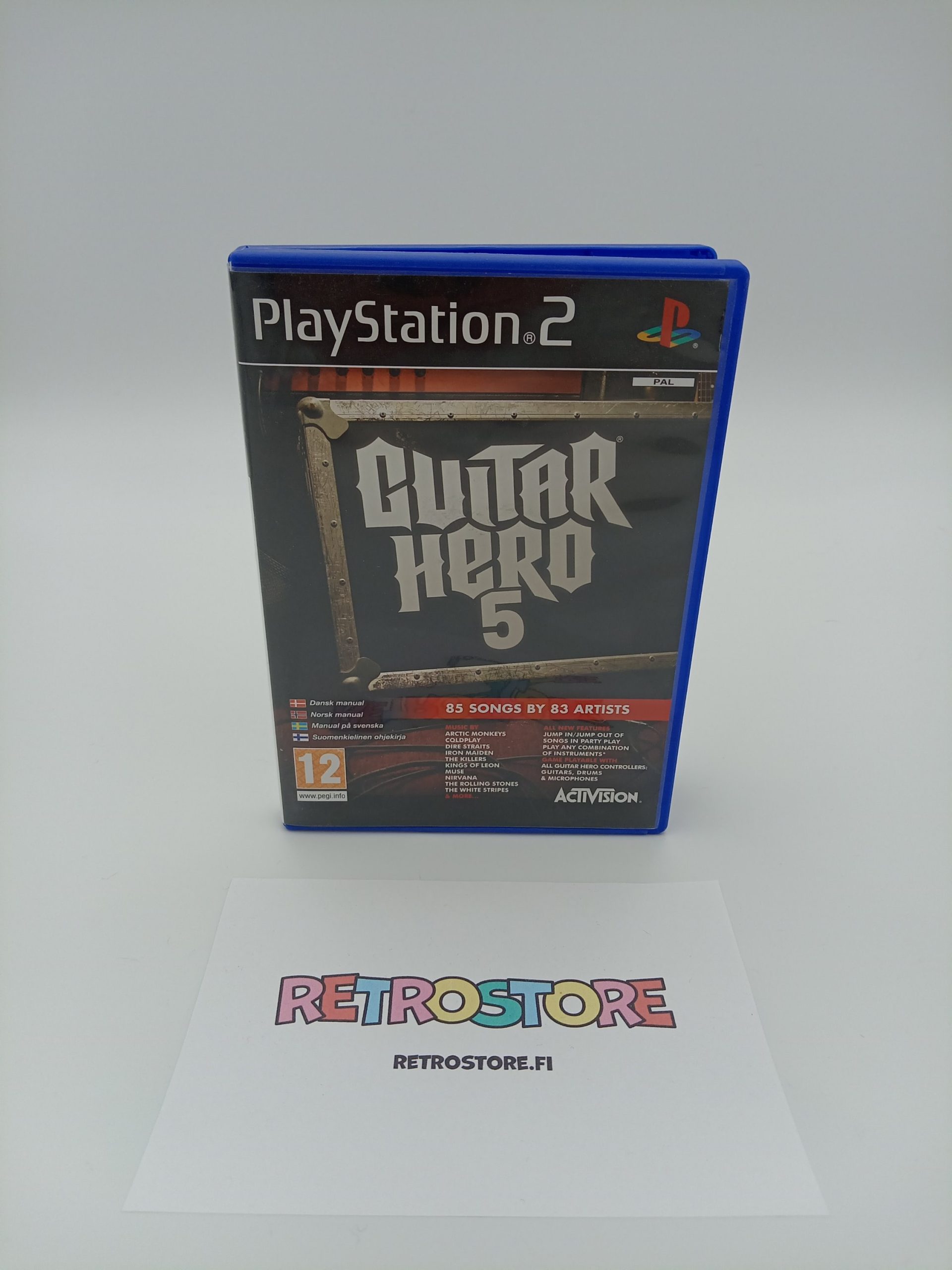 Playstation 2 guitar hero 5 etukansi