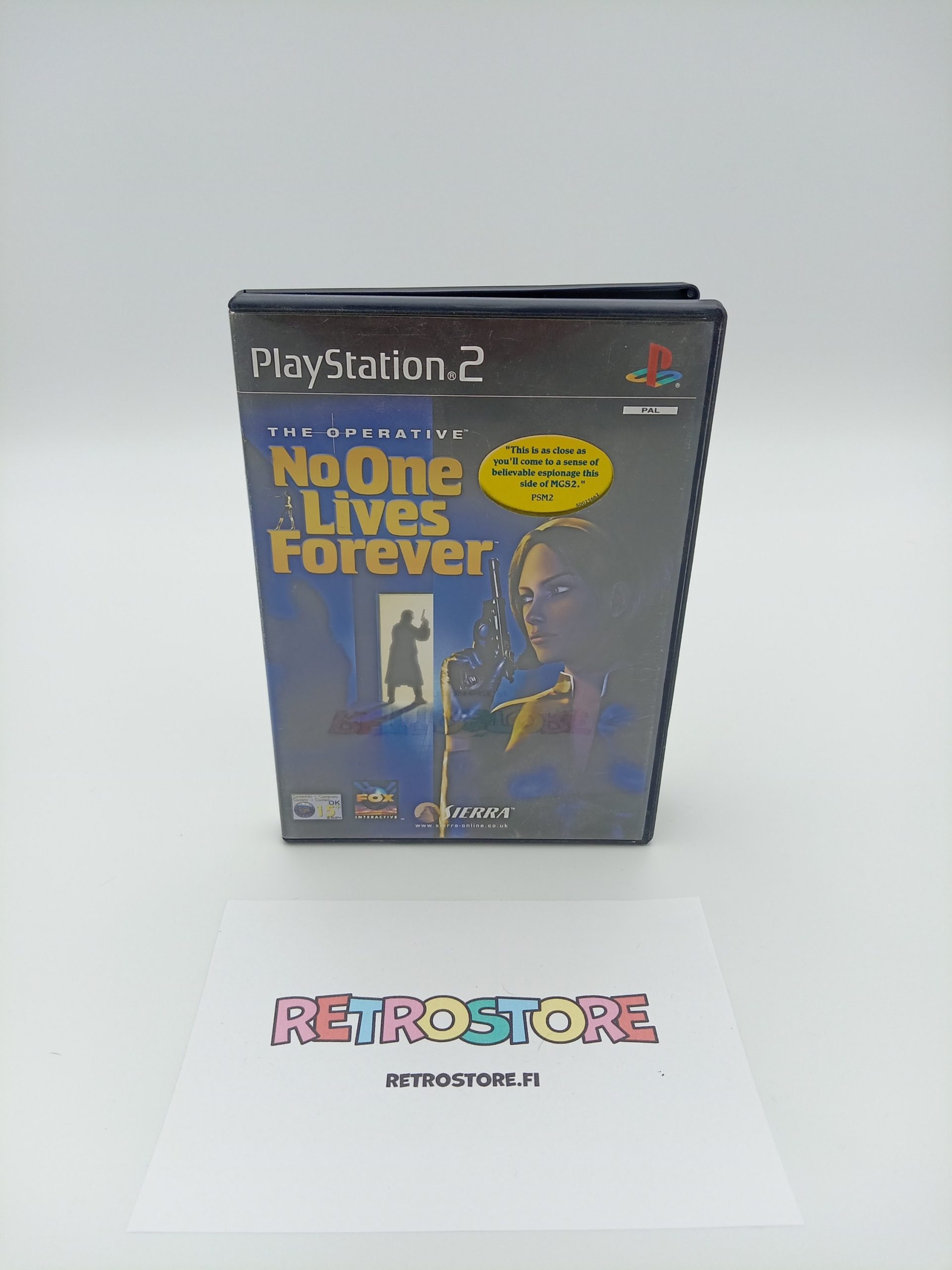 Playstation 2 the operative no one lives forever etukansi