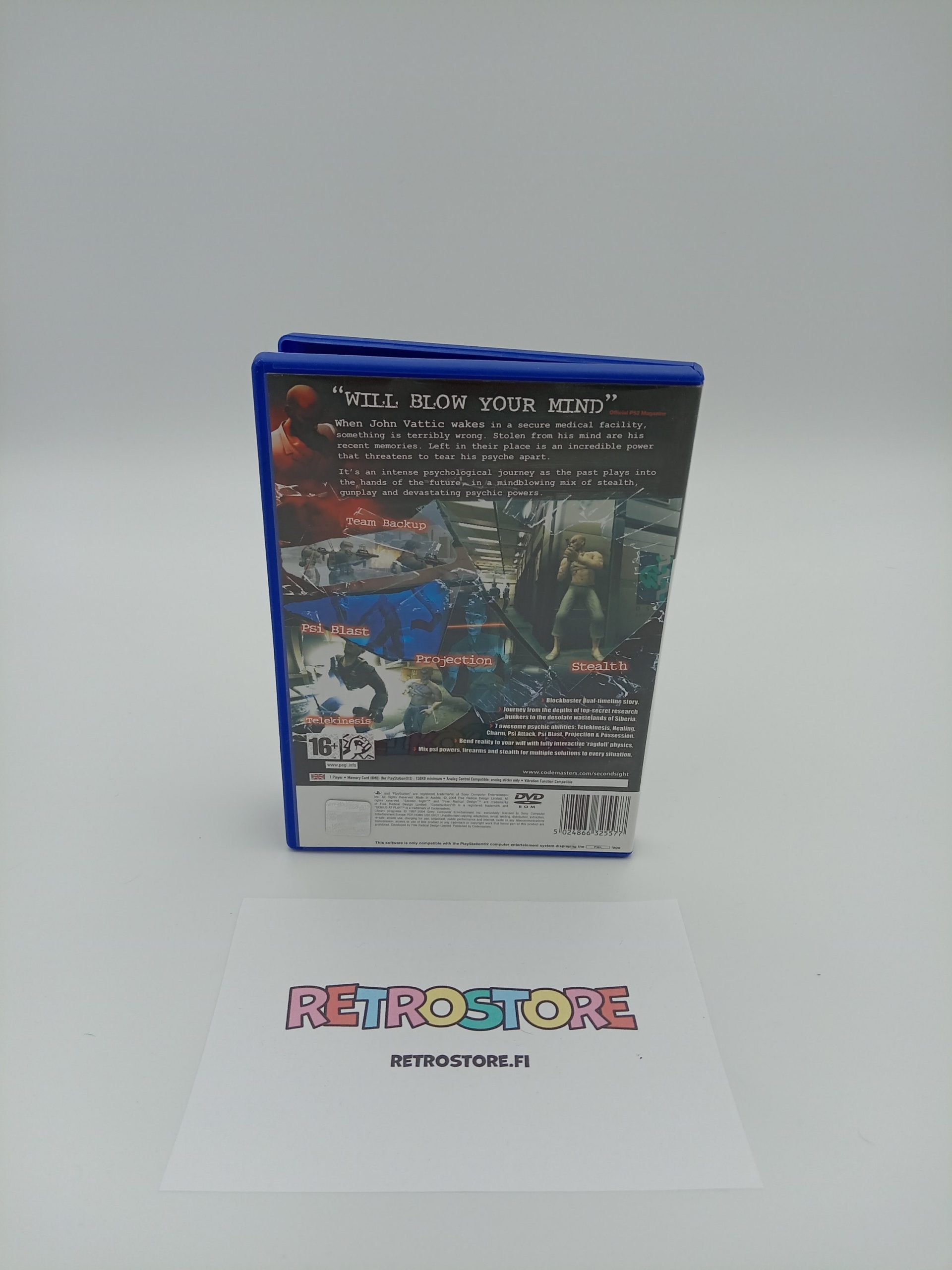 Playstation 2 second sight takakansi