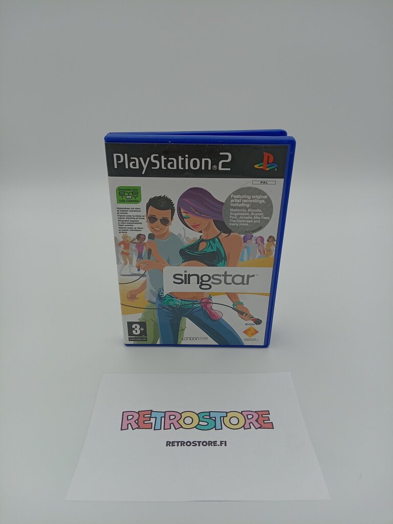 Playstation 2 singstar pop etukansi