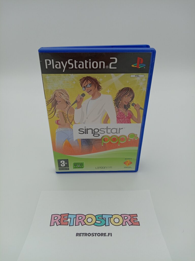 Playstation 2 singstar pop etukansi