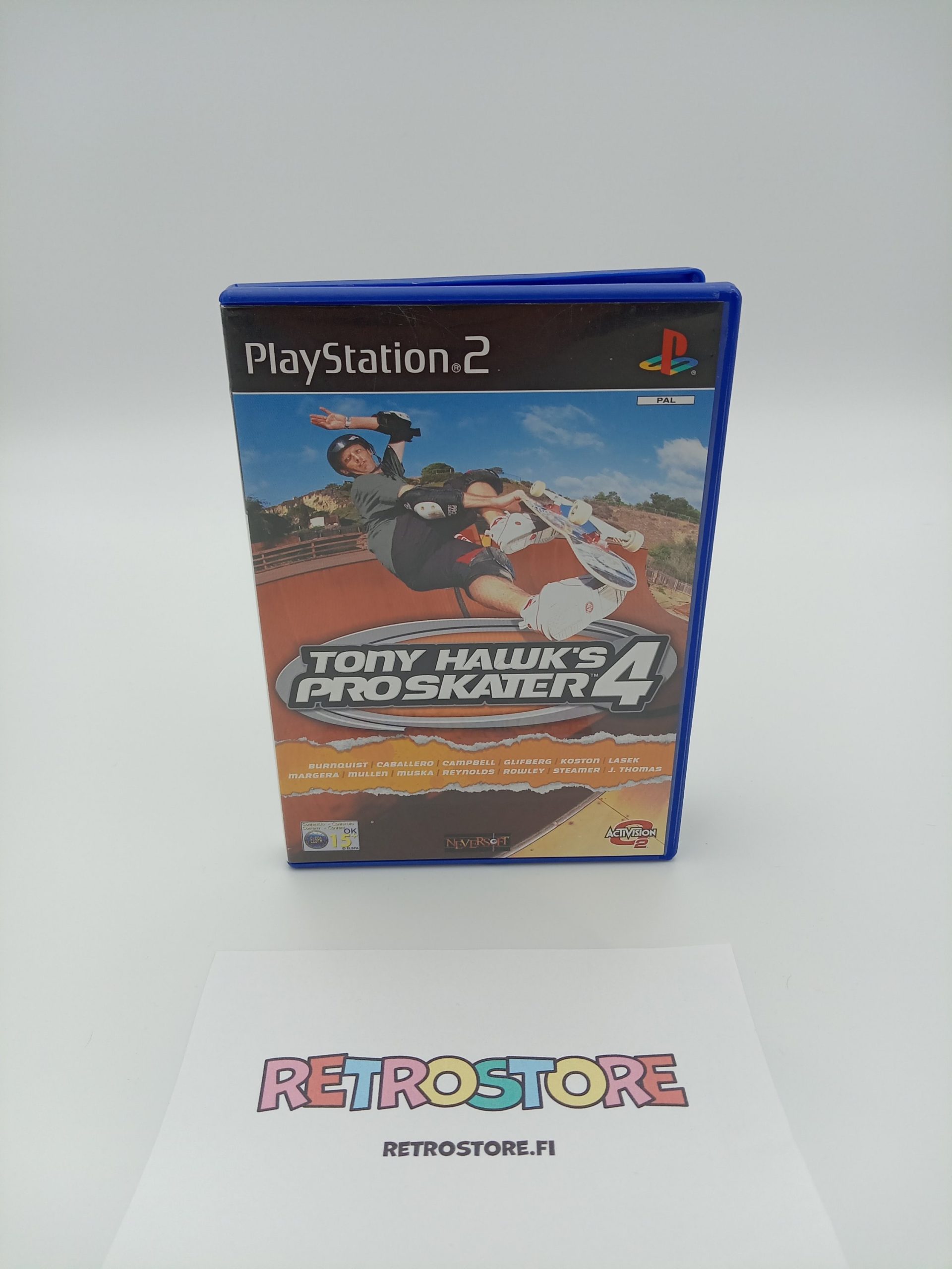 Playstation 2 tony hawks pro skater 4 etukansi