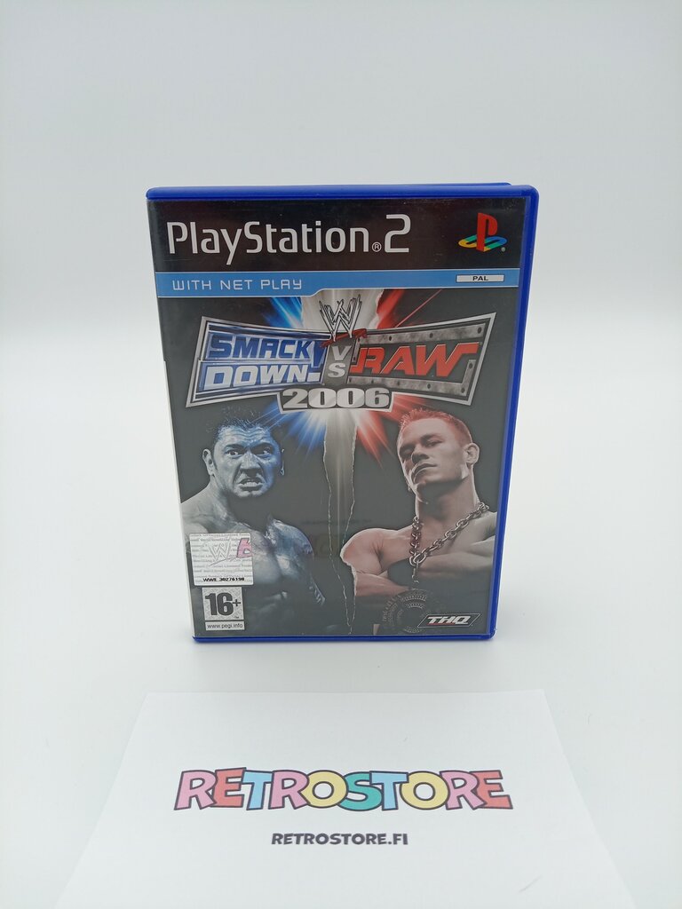 Playstation 2 smacdown vs raw 2006 etukansi