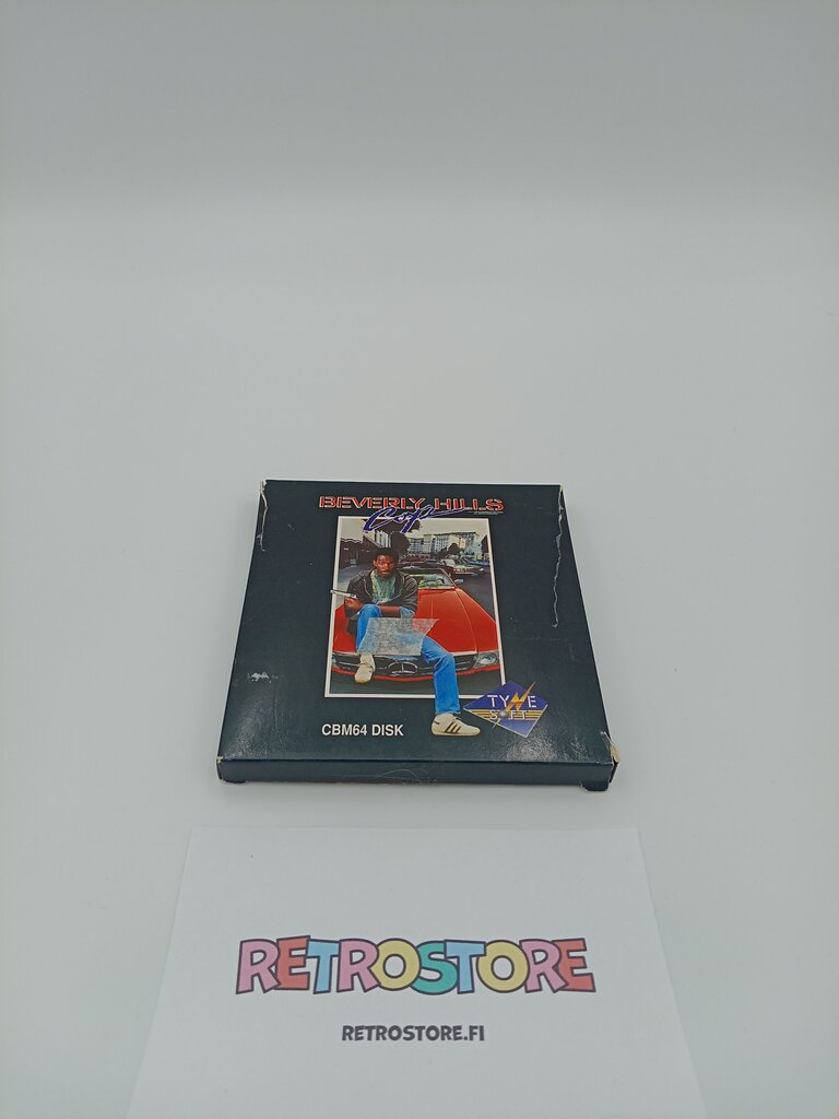 commodore 64 beverly hills cop disketti etukansi