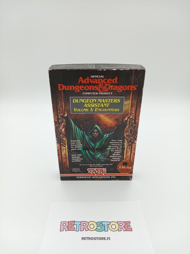 commodore 64 advanced dungeons and dragons dungeon masters assistant volume 1: encounters etukansi