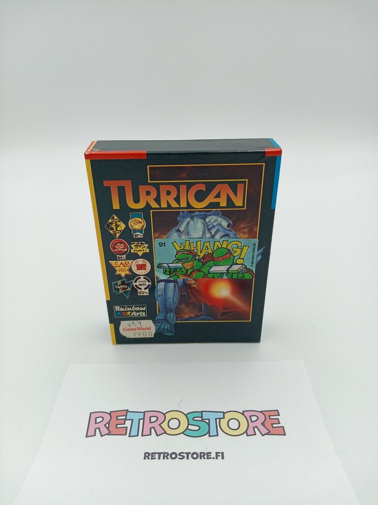 commodore 64 turrican kasetti etukansi
