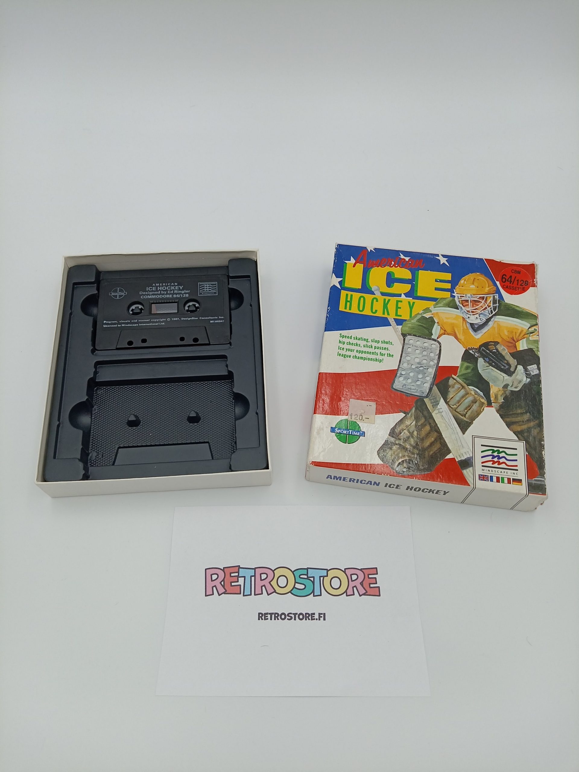commodore 64 american ice hockey kasetti sisältö