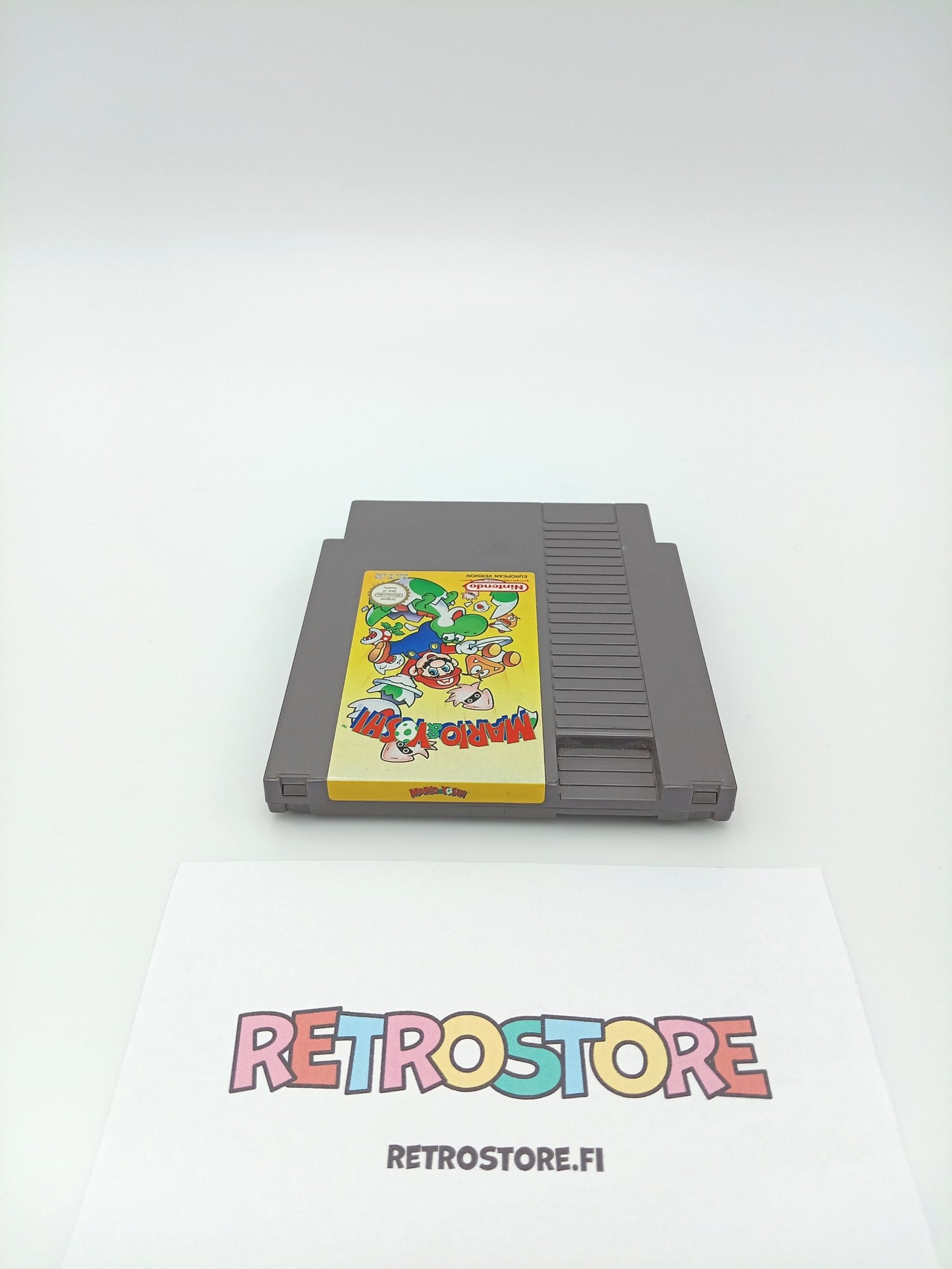 nes mario & yoshi yläetiketti