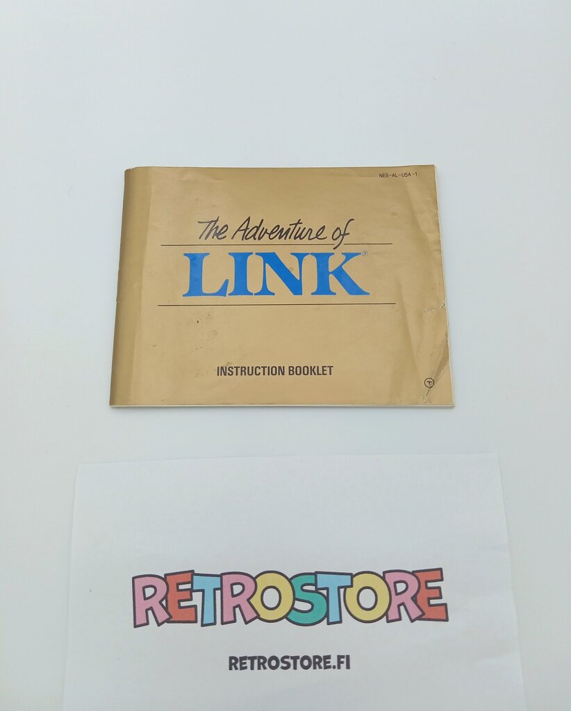 nes zelda 2 ohjekirja etukansi