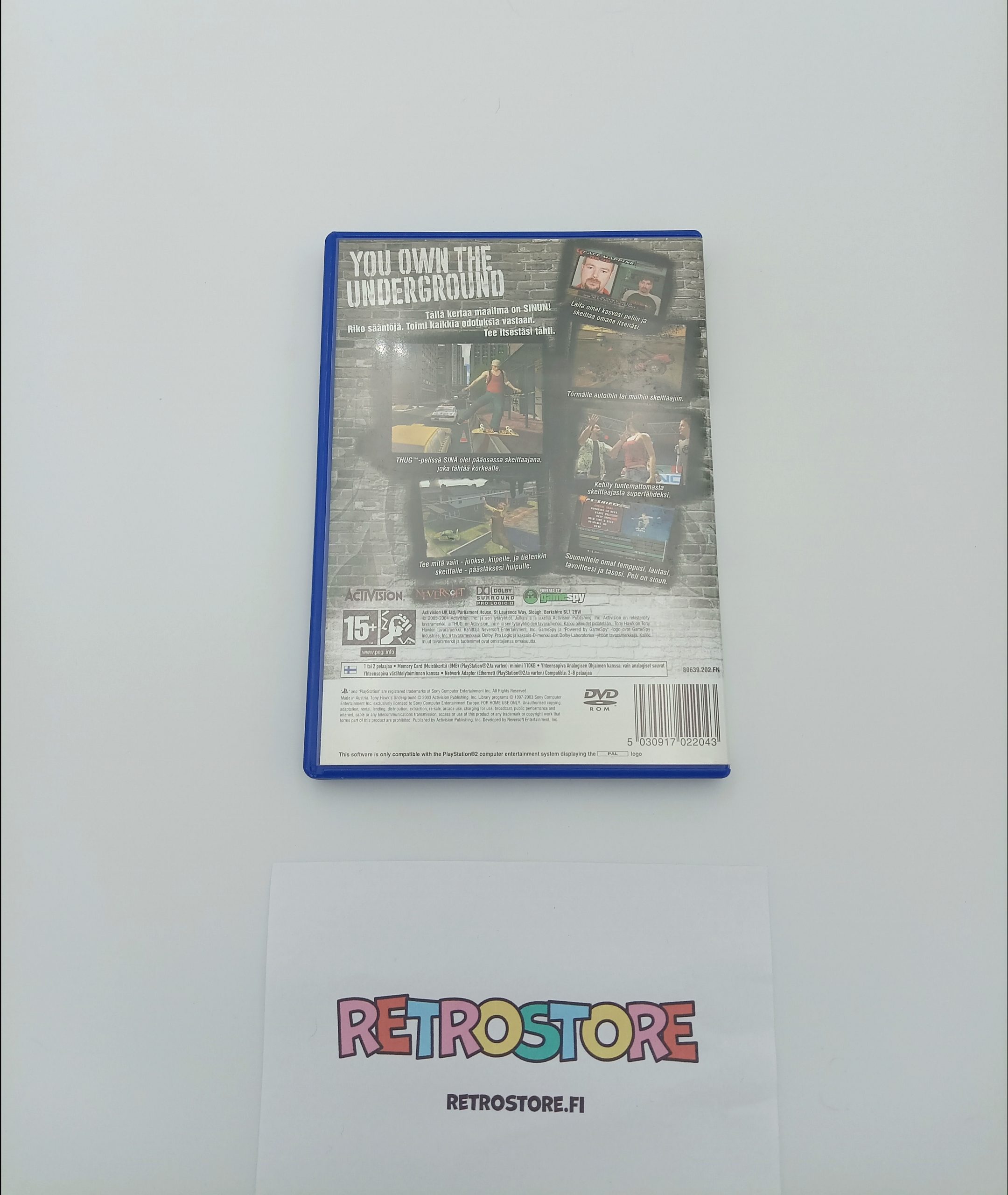 ps2 tony hawks underground takakansi