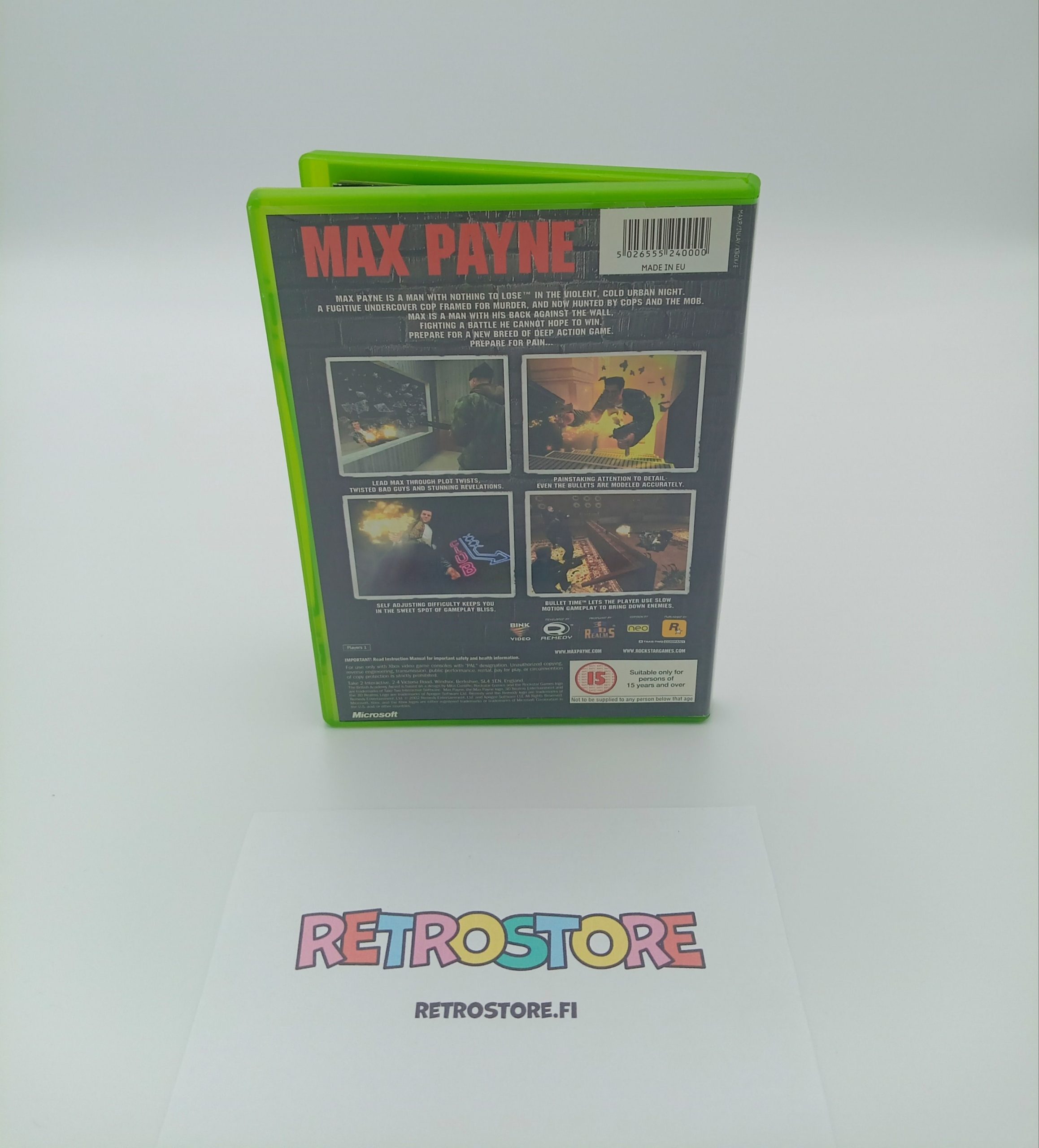xbox max payne takakansi