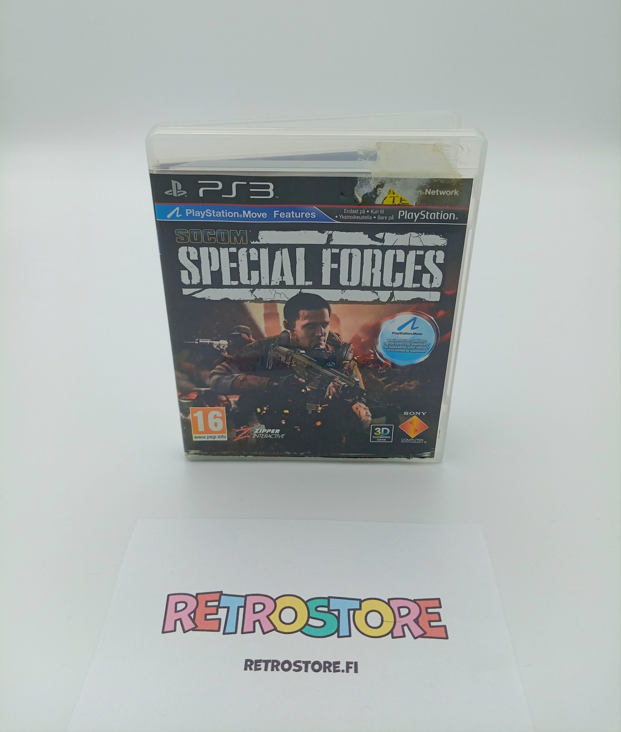 ps3 socom special forces etukansi, tarrajäämää