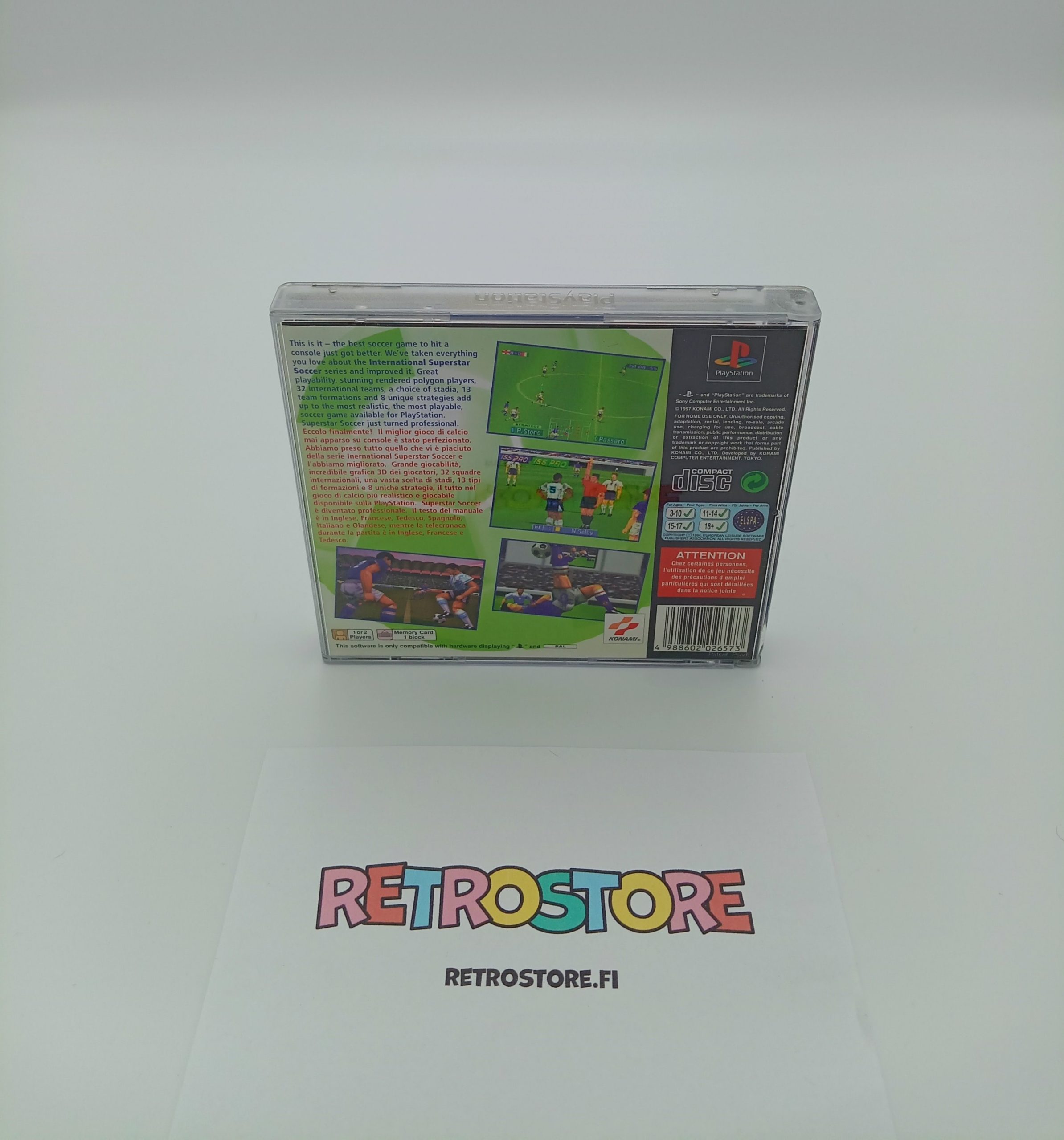 ISS International Superstar Soccer Pro 98 Ps1 Playstation 1 Pal Ita - Il Livello Segreto