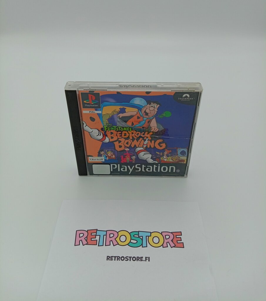 ps1 flintstones bedrock bowling etukansi