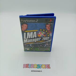 ps2 lma manager 2002 etukansi, kotelo rikki