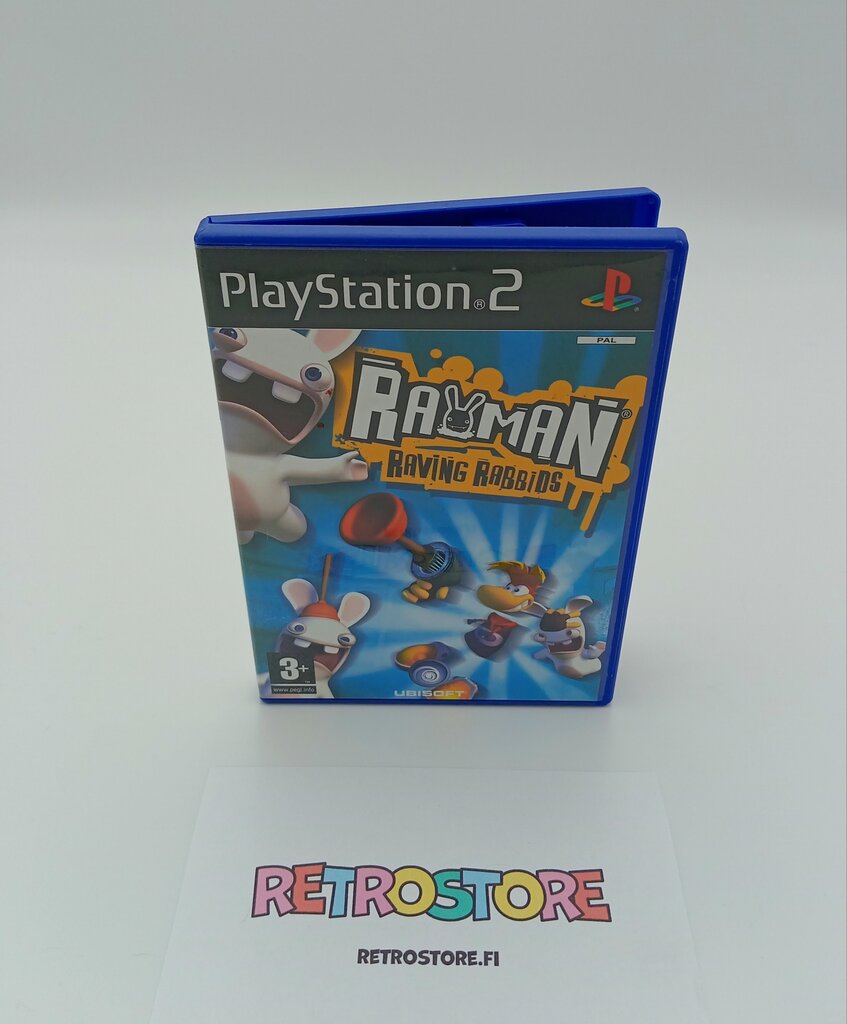 ps2 rayman raving rabbids etukansi
