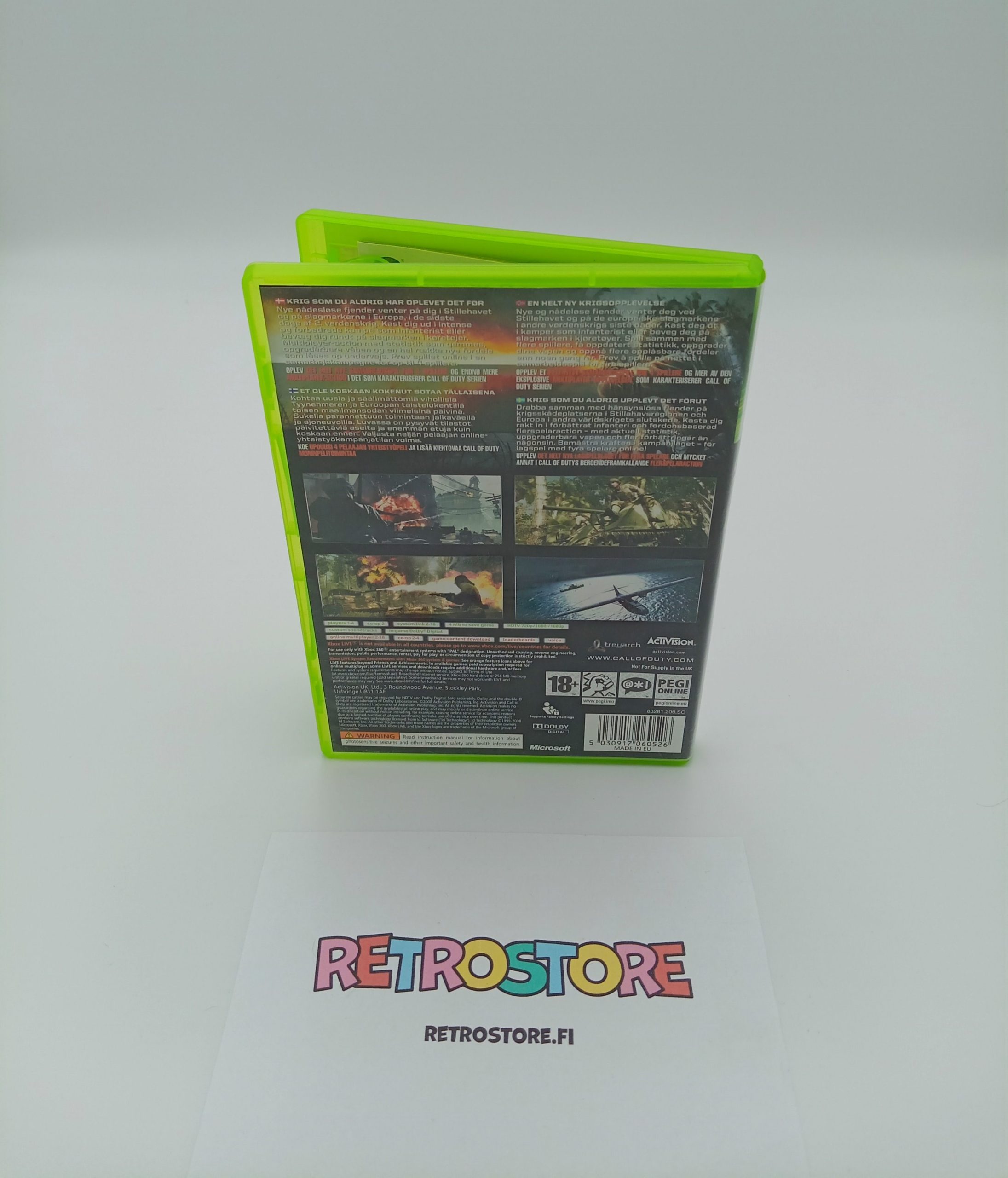 xbox 360 call of duty orld at war takakansi