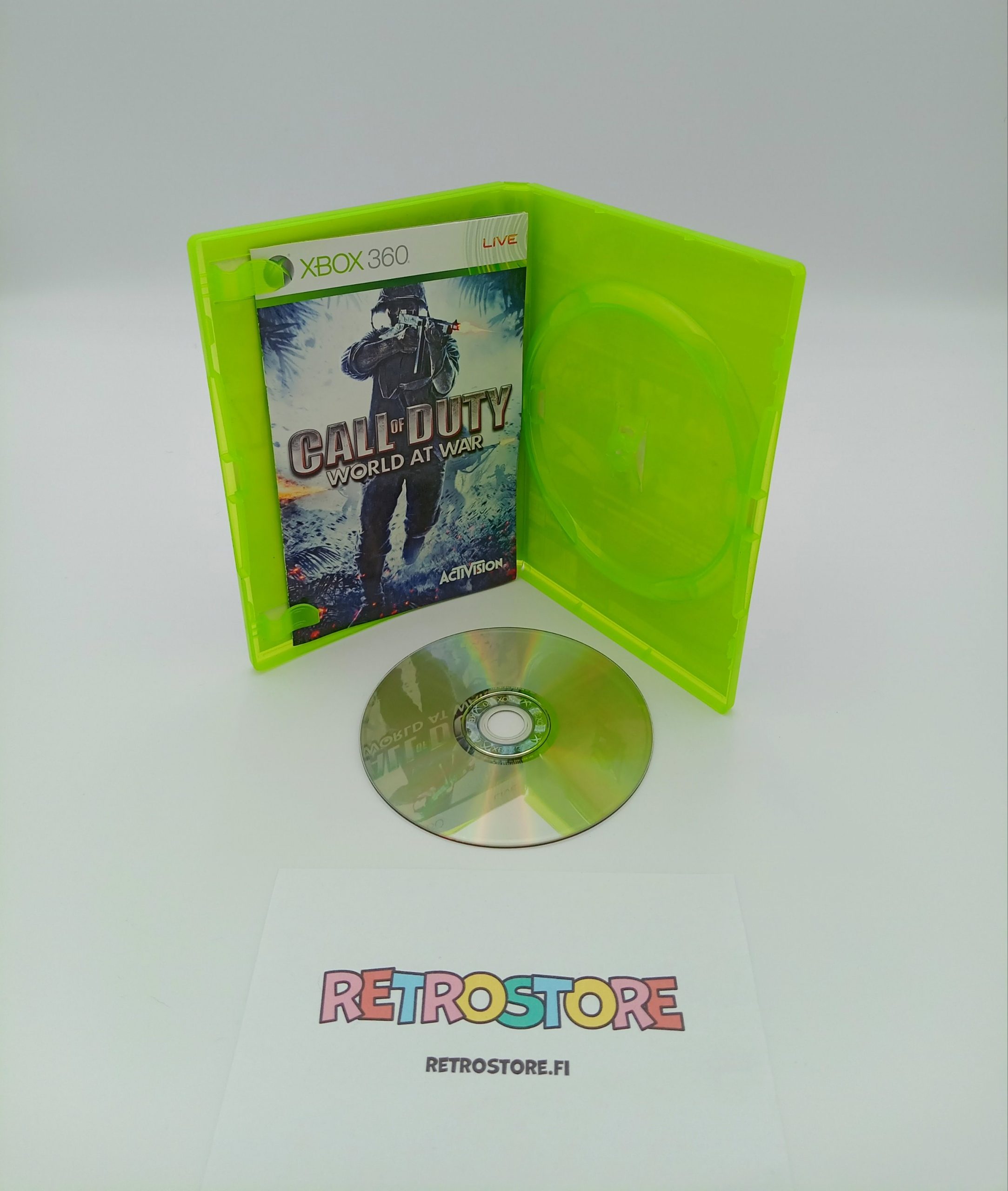 xbox 360 call of duty orld at war sisältö