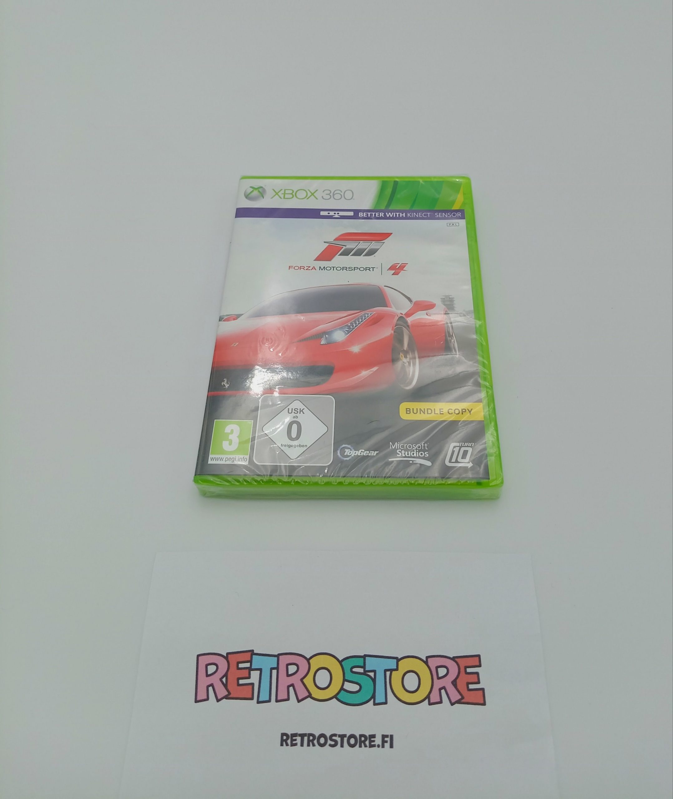 xbox 360 forza motorsport 4 etukansi, sinetöity