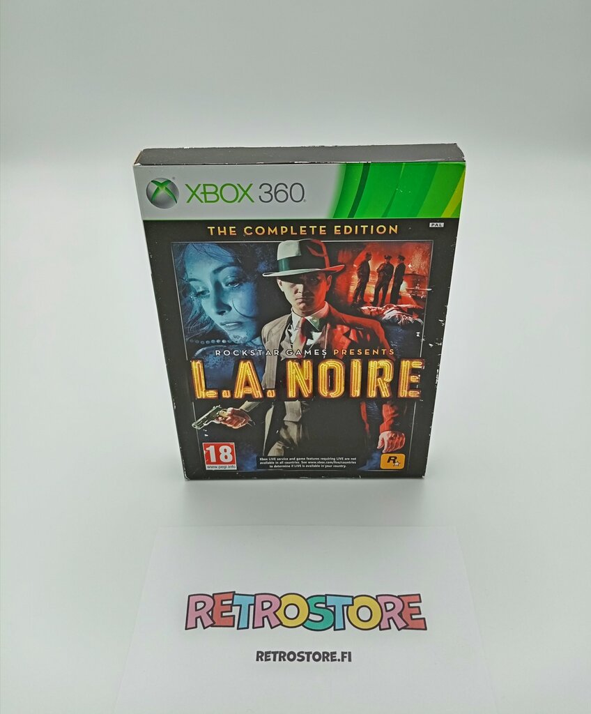 xbox 360 la noire etukansi, pahvikotelo