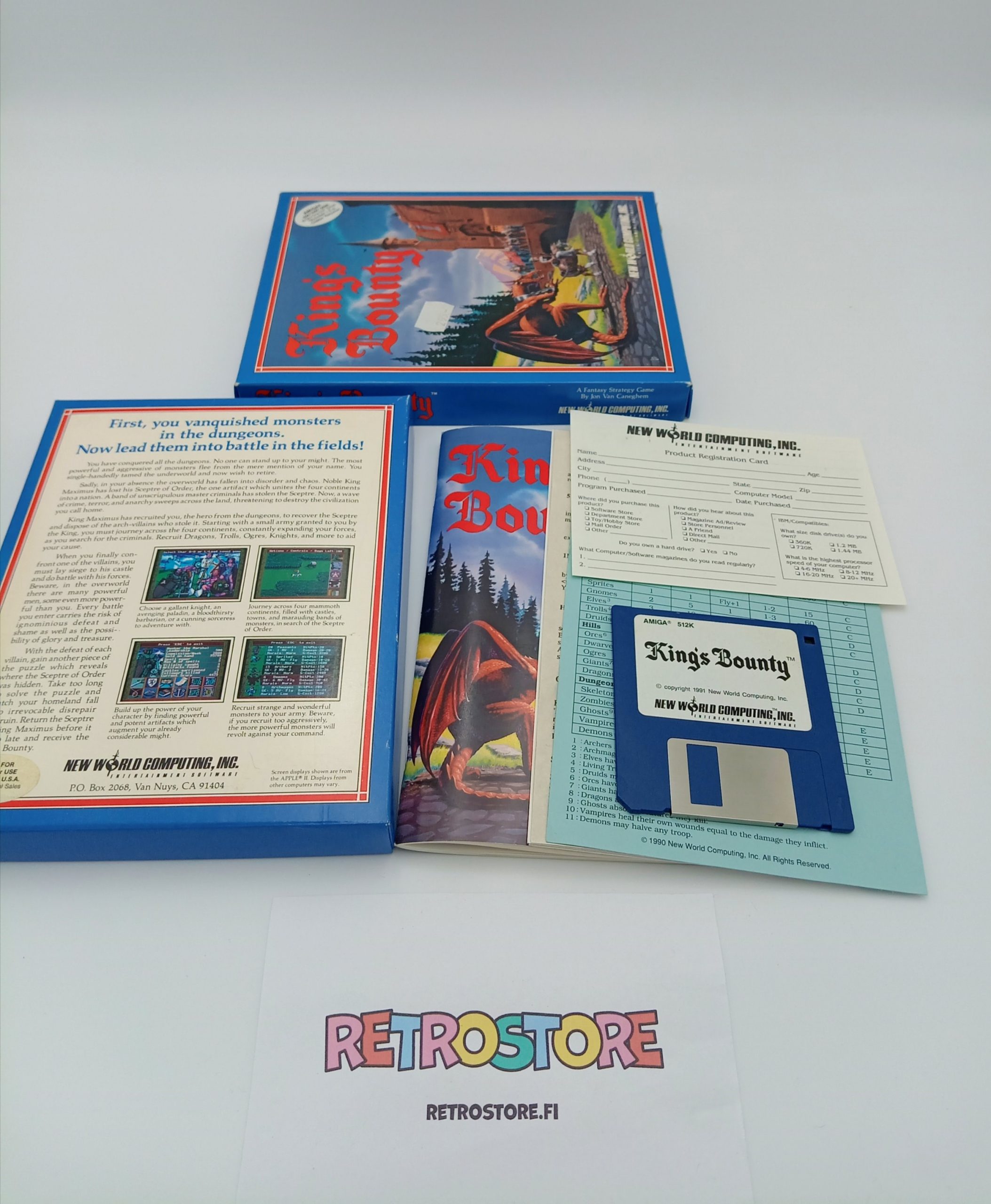 amiga king's bounty sisältö