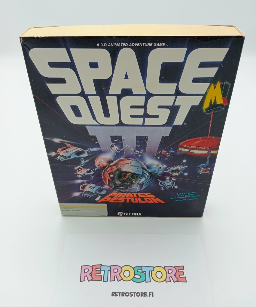 amiga space quest 3 pirates of pestulon etukansi