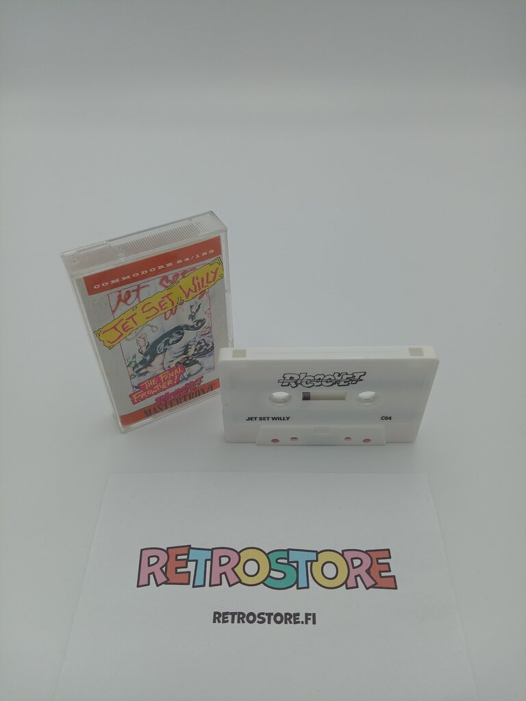 commodore 64 jet set willy kasetti ja kotelo