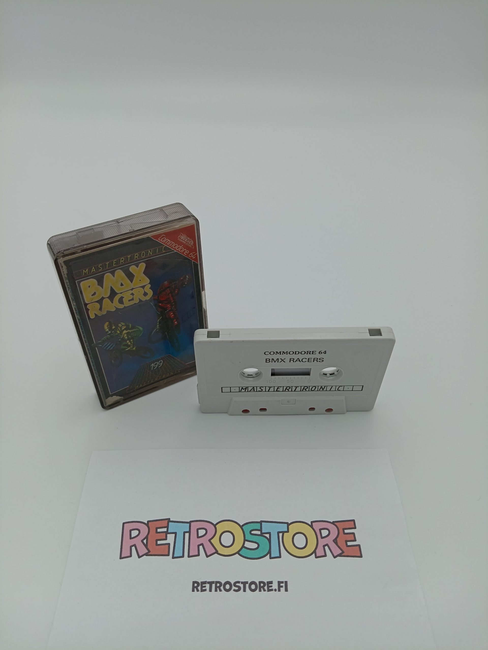 commodore 64 bmx racers kasetti ja kotelo