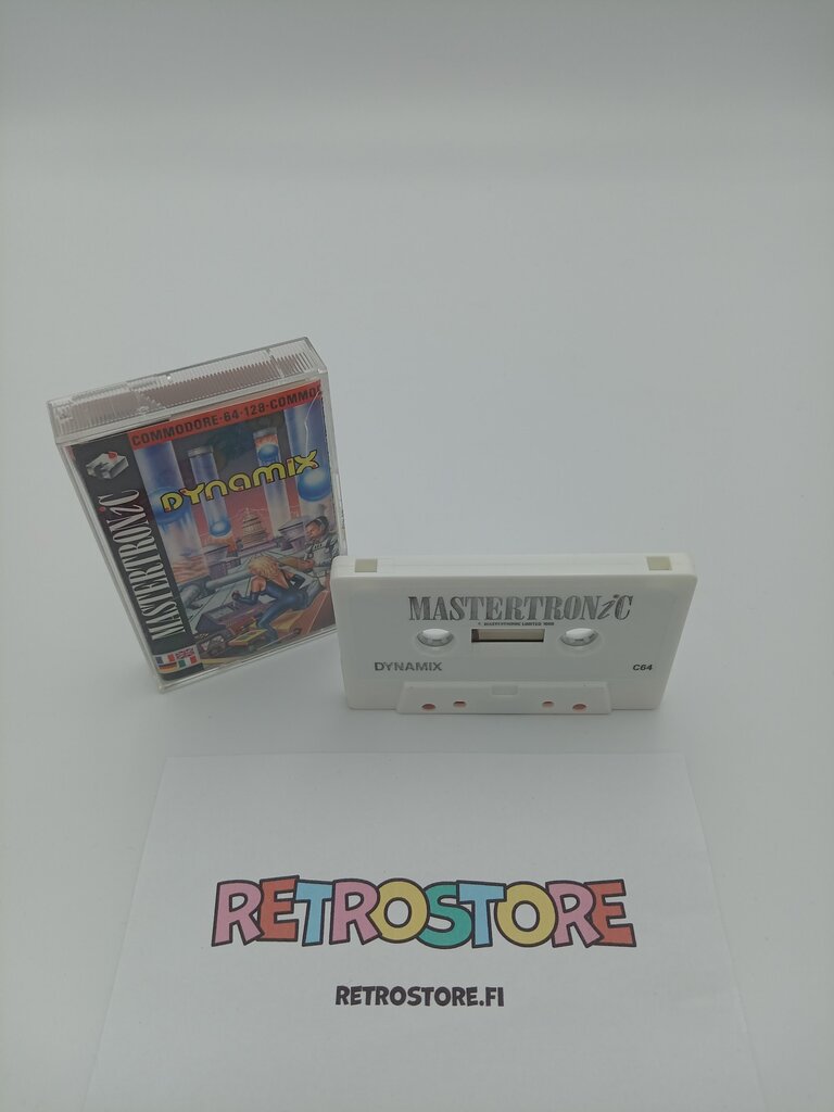 commodore 64 dynamix kasetti ja kotelo