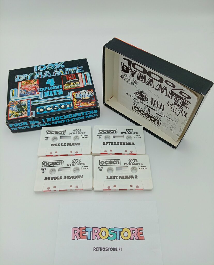 commodore 64 100% dynamite kokoelman sisältö