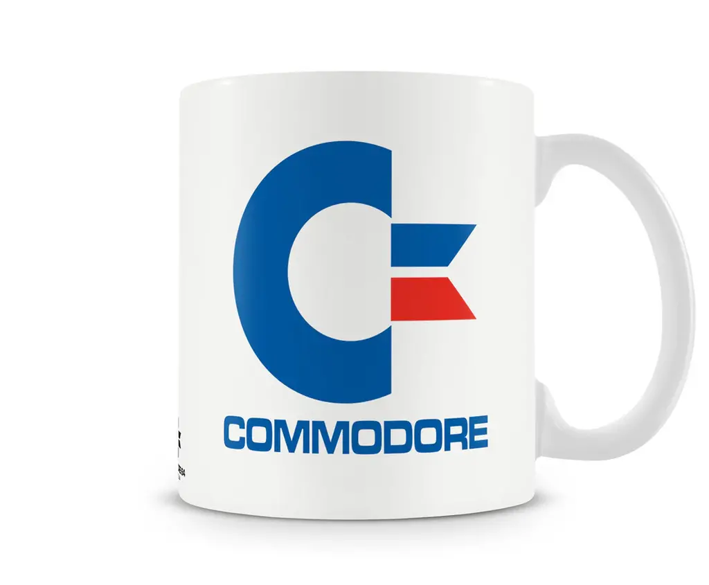 commodore-muki valkoinen