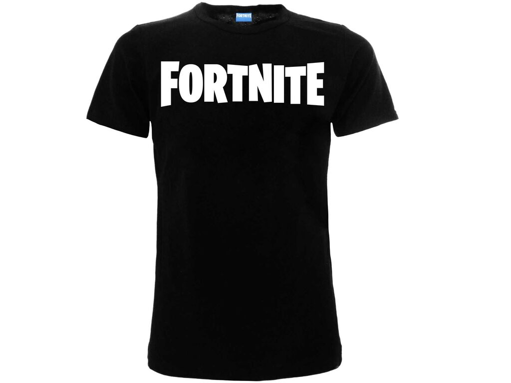 musta fortnite t-paita