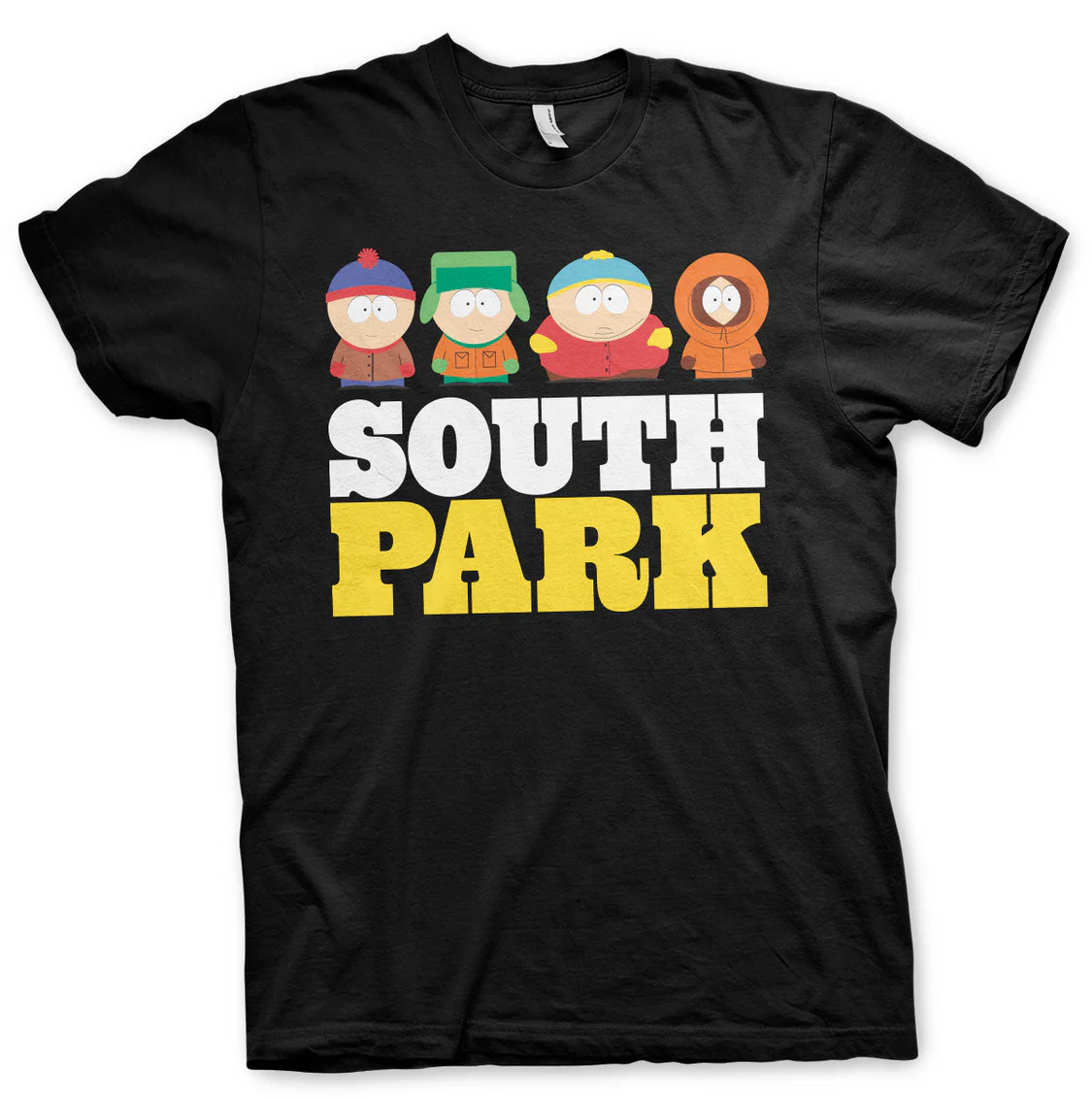 South-Park-t-paita-musta-hahmoprintti