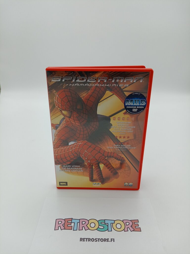 dvd spider man etukansi