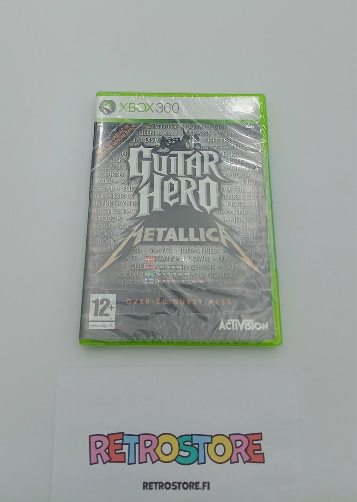 xbox 360 guitar hero metallica etukansi, muoveissa