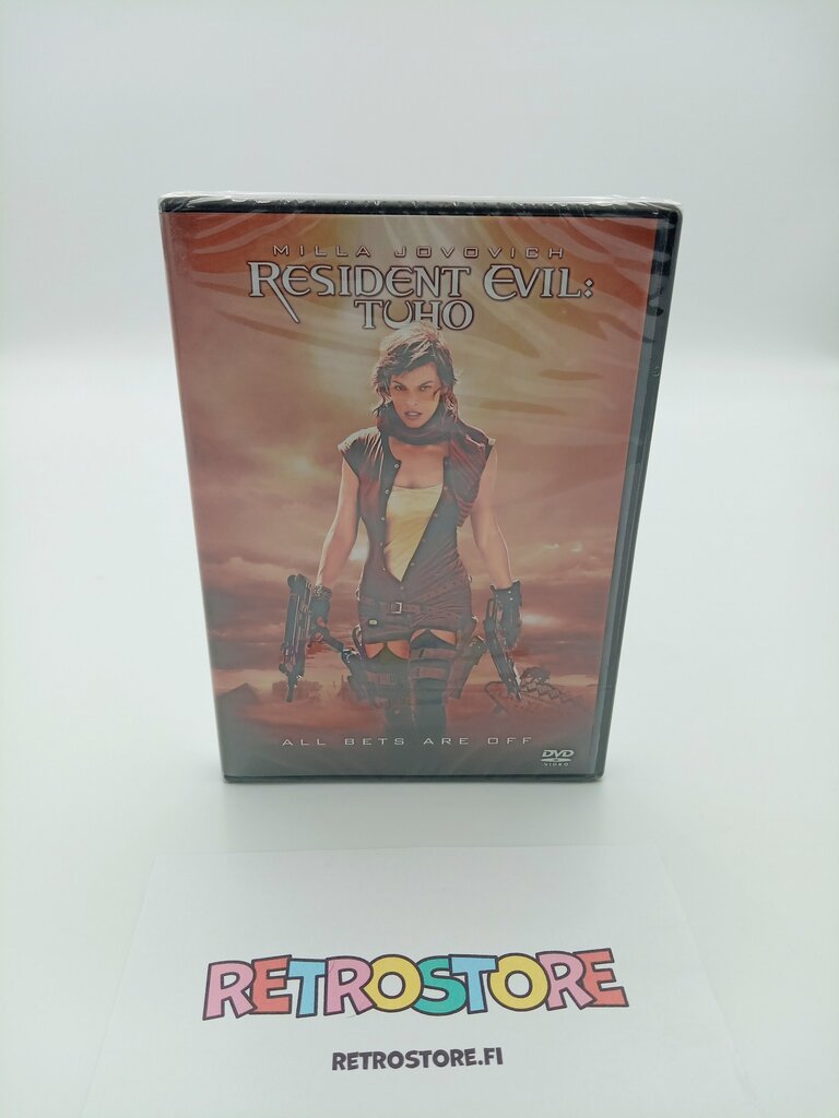 dvd resident evil: tuho, uusi ja muoveissa
