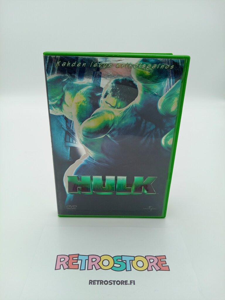 dvd hulk etukansi, kahden levyn erikoispainos