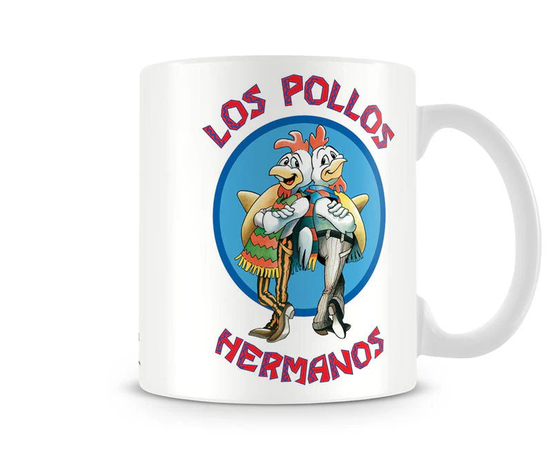 breaking bad los pollos hermanos kahvikuppi sivulta