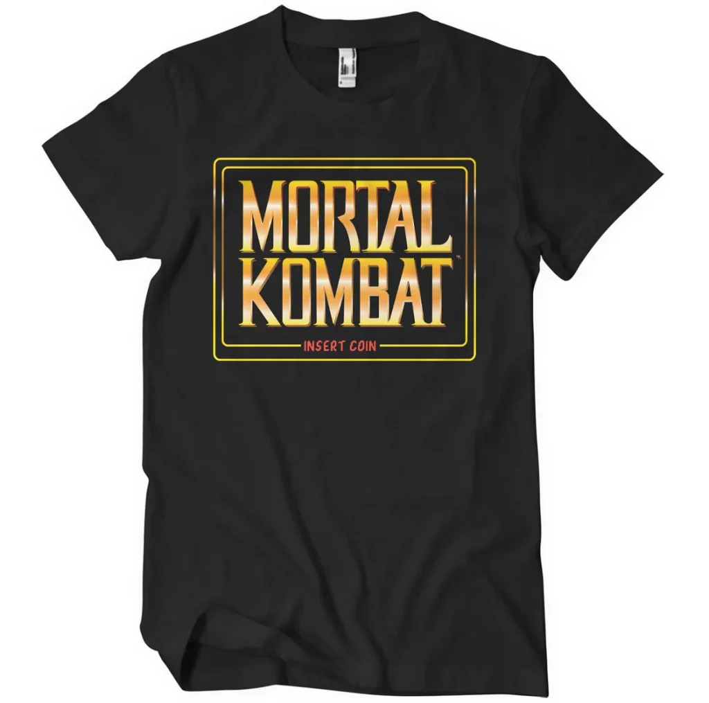Mortal-Kombat-Insert-Coin-t-paita-musta-pelivaate