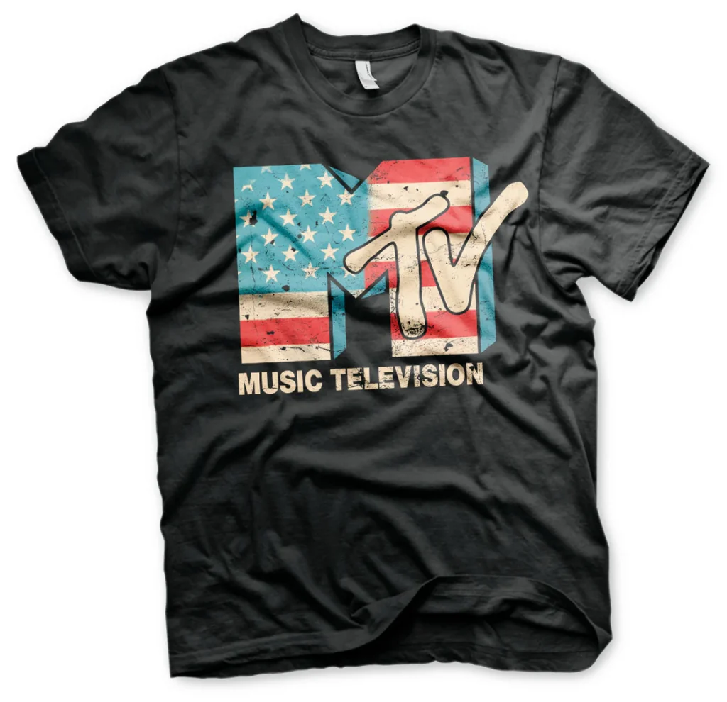 MTV-Distressed-USA-flag-t-paita-musta