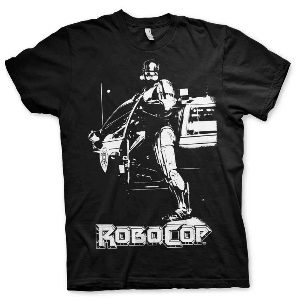 Robocop-Poster-t-paita-musta-elokuvafanituote