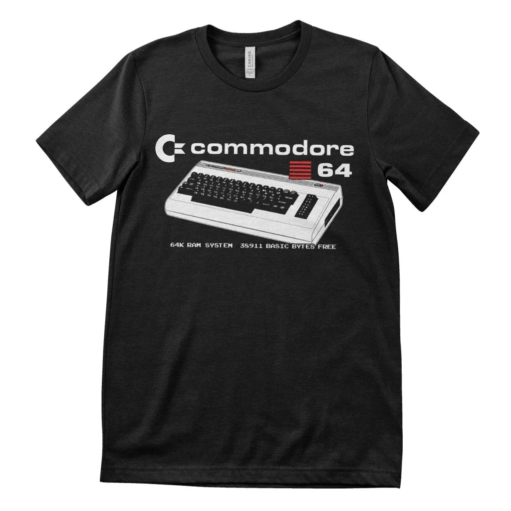 Commodore-64-64K-RAM-t-paita-retro-tietokone