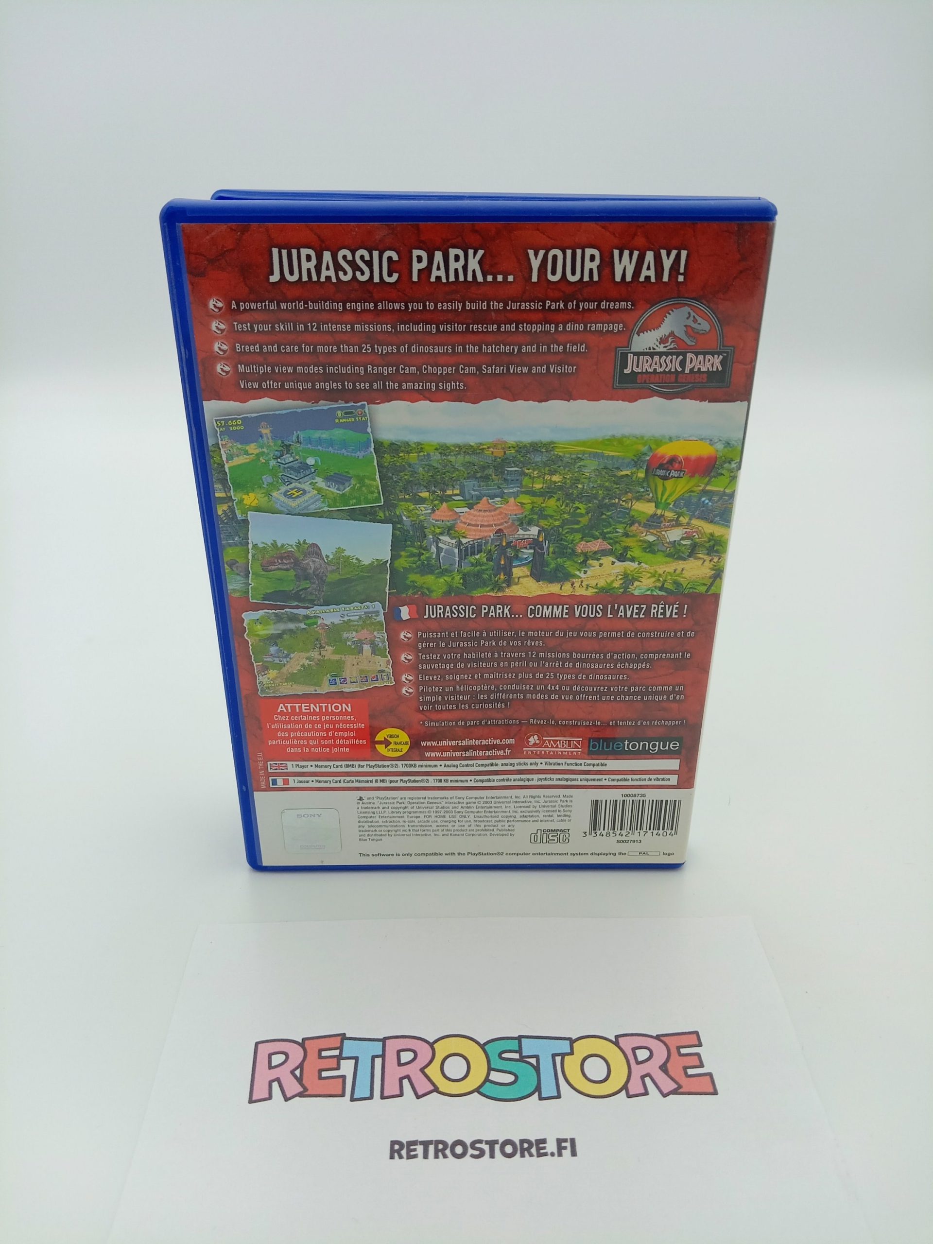 ps2 jurassic park operation genesis takakansi