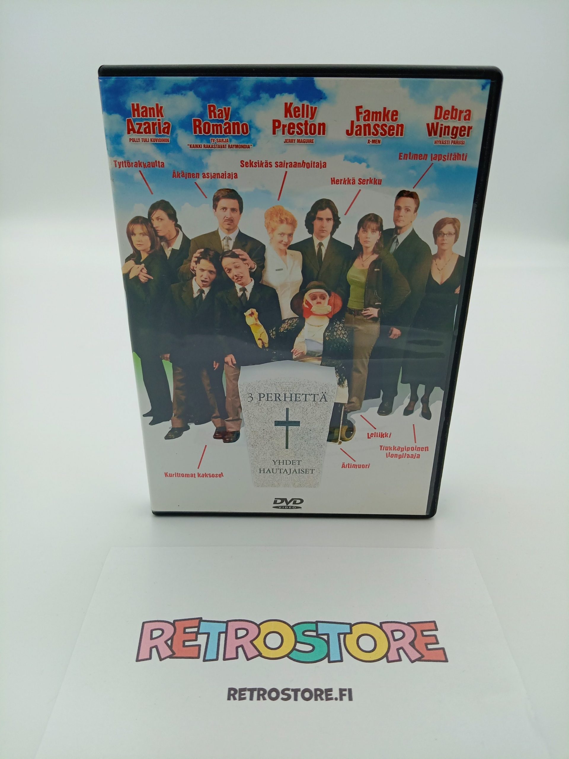 dvd 3 perhttä ja yhdet hautajaiset etukansi